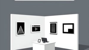 Современный дизайн выставочного стенда с использованием широкоформатной печати на пленке в Архангельске 2026 года